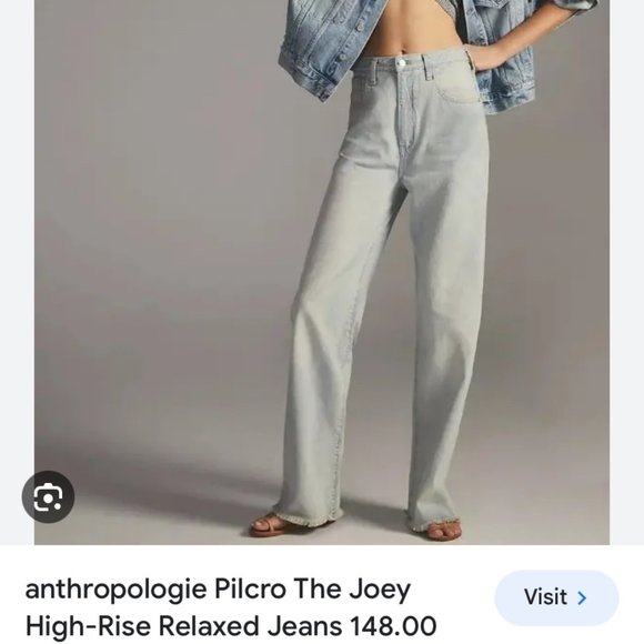 Anthropologie Pilcro The Joey High-Rise Relaxed Jeans Tall-New- - Picture 1 of 7